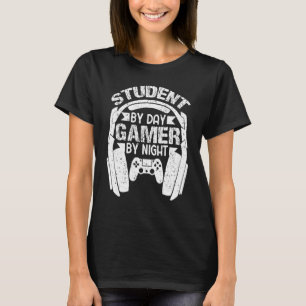 デイゲーマーバイナイトミームゲーマーズヴィント Tシャツ