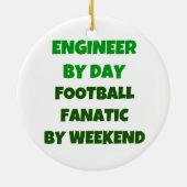 デイサッカーファン別技術者Weekend別 セラミックオーナメント (裏面)