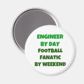 デイサッカーファン別技術者Weekend別 マグネット (正面/裏面)