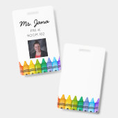 デイサービスプライマリ先生フォトIDバッジ バッジ (正面＆裏面)