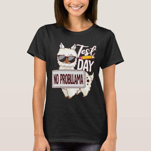 デイシャツテストデイNo Prob Llama Tシャツ (正面)