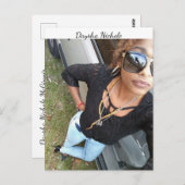 デイシャ・ニホールのセルフィーはがき ポストカード (正面/裏面)