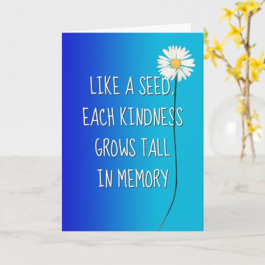 デイジーありがとう カード (黄色い花)