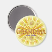 デイジーおばあちゃんカスタムマグネット マグネット (正面/裏面)