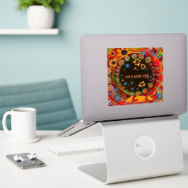 デイジーおもしろいパーソナライズされたスクエアインスピレーション シール