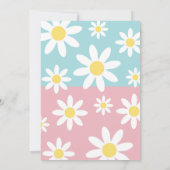 デイジーおもしろい誕生日パーティーの招待 招待状 (裏面)