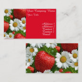 デイジーおよびいちご 名刺 (正面/裏面)