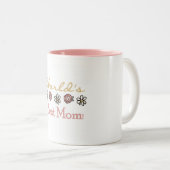 デイジーおよびバラの世界で最も最高のなお母さん ツートーンマグカップ (正面右)