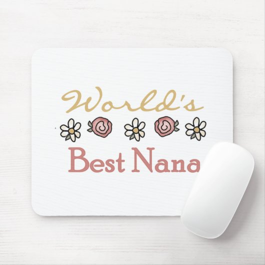デイジーおよびバラの世界で最も最高のなナナのTシャツ マウスパッド (マウス)