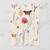 デイジーお洒落イエローワイルドフラワー詳細 エンクロージャーカード (裏面)