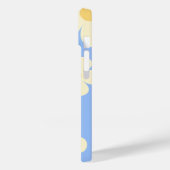 デイジーかわいいフローラオレンジパーソナライズされた青 Case-Mate iPhoneケース (裏面 / 左)