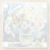 デイジーかわいらしフローラ ガラスコースター (裏面)