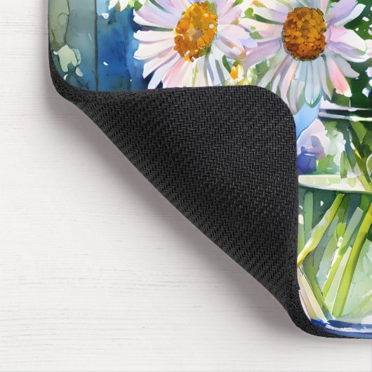 デイジーかわいらしフローラ マウスパッド (コーナー)