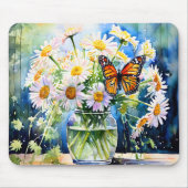 デイジーかわいらしフローラ マウスパッド (正面)