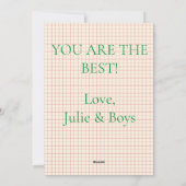 デイジーかわいらしポット花模様マザーズデイカード シーズンカード (裏面)