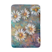 デイジーかわいらし花花花柄自然 バスマット (正面縦)