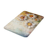 デイジーかわいらし花花花柄自然 バスマット (アングル)