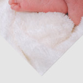 デイジーが付いているベビーの足 薄葉紙 (詳細)