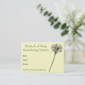 デイジーとして新しい: 一掃サービス、洗剤 名刺 (スタンド正面)