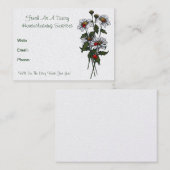 デイジーとして新しい: 一掃サービス、洗剤 名刺 (正面/裏面)