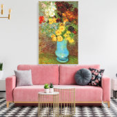 デイジーとアネモネスの花瓶 – ビンセント・ファン・ゴッホ キャンバスプリント (インサイチュ (リビング))