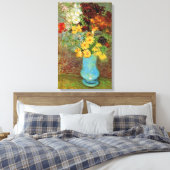 デイジーとアネモネスの花瓶 – ビンセント・ファン・ゴッホ キャンバスプリント (インサイチュ (寝室))