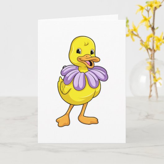 デイジーとアヒル カード (黄色い花)
