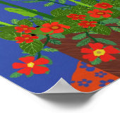 デイジーとクリムゾンフロックスポスター ポスター (角)