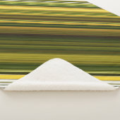 デイジーとゴールデンロッドグリーンとイエローストライプ シェルパブランケット (3/4)