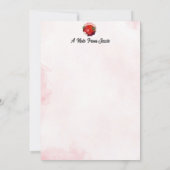 デイジーとストロベリーフラットノートカード ノートカード (裏面)