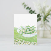 デイジーとタンデリオン春サラダイラストレーション シーズンポストカード (スタンド正面)