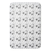 デイジーとドット2 – 白黒 バスマット (正面縦)