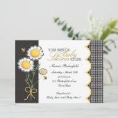 デイジーとハチの赤ちゃん歓迎会招待状 招待状 (スタンド正面)