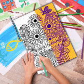 デイジーとバタフライカラーリングページ印刷可能 ポスター