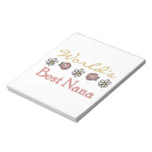 デイジーとバラの最高のNana Gift ノートパッド (回転)