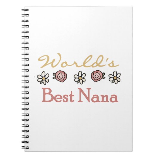 デイジーとバラの最高のNana Gift ノートブック (正面)