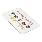 デイジーとバラの最高のNana Gift マグネット (右側)