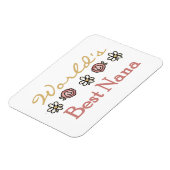 デイジーとバラの最高のNana Gift マグネット (左側)