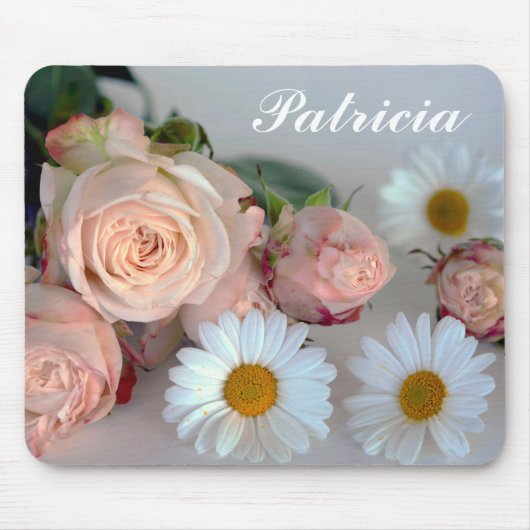 デイジーとバラ マウスパッド (正面)