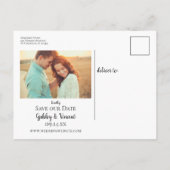 デイジーとバーンウッドカントリーウェディング日付を保存 案内ポストカード (裏面)