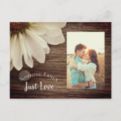 デイジーとバーンウッドカントリーウェディング日付を保存 案内ポストカード (正面)