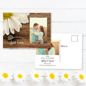 デイジーとバーンウッドカントリーウェディング日付を保存 案内ポストカード