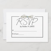 デイジーとパールのRSVPウェディング 招待状 (正面)