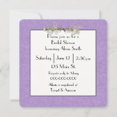 デイジーとパール ブーケ ブライダルシャワー 招待状 (正面)