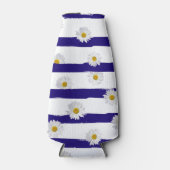 デイジーとブルーストライプクーラーボックス ボトルクーラー (正面)