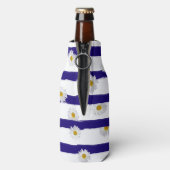 デイジーとブルーストライプクーラーボックス ボトルクーラー (ボトル裏面)