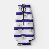 デイジーとブルーストライプクーラーボックス ボトルクーラー (裏面)