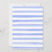 デイジーとブルーフラワーズハート結婚リース 招待状 (裏面)