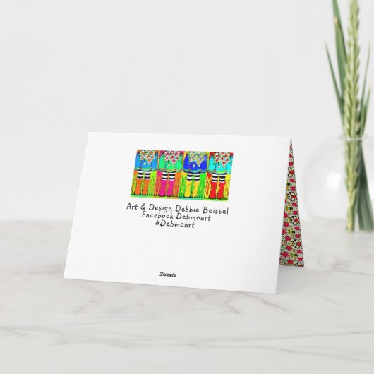 デイジーとブーツのお母さんの日の挨拶 カード (裏面)