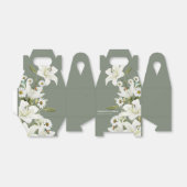 デイジーとホワイトリリーグリーン背景Fa フェイバーボックス (折り畳みなし)